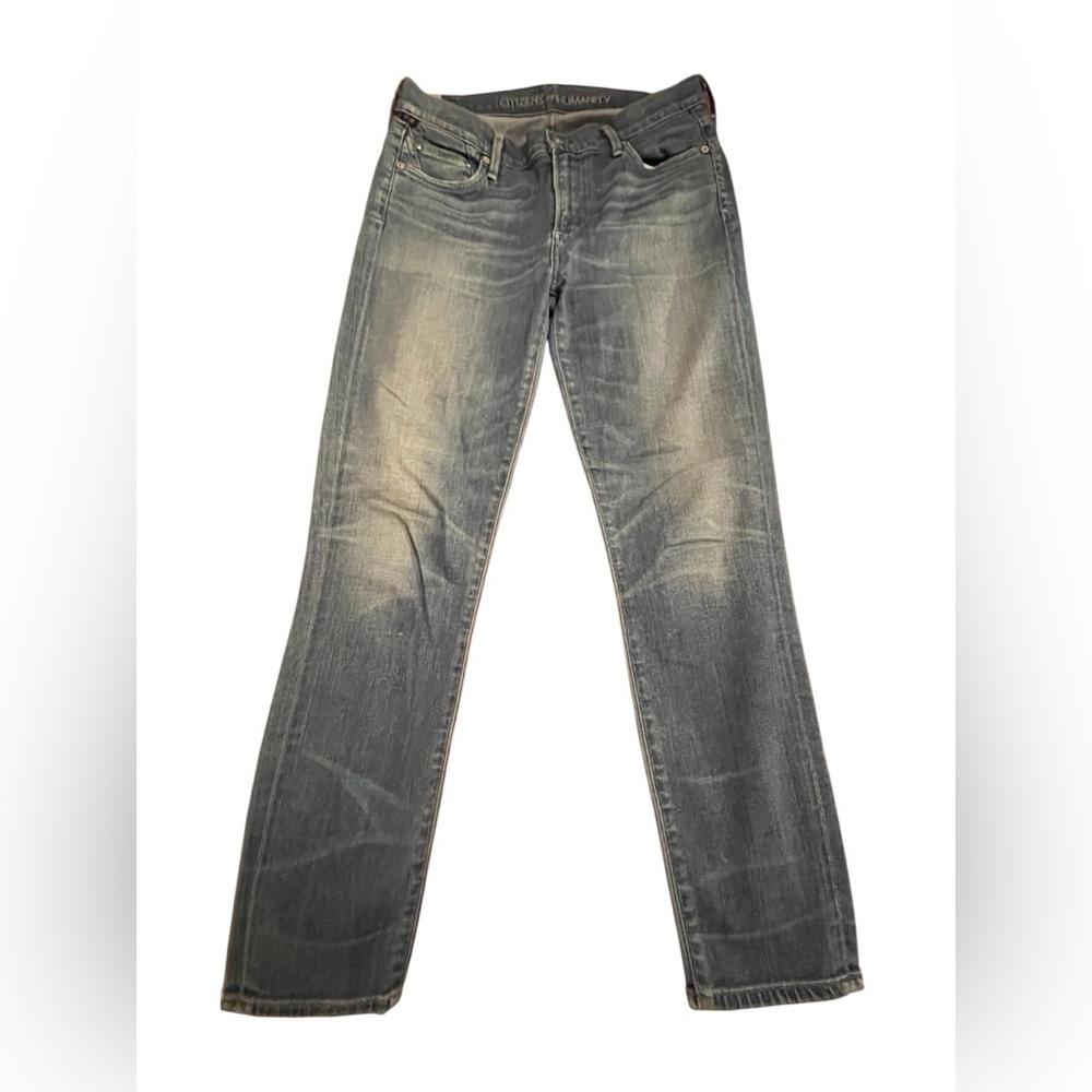 Citizens Of Humanity Gray Straight Jeans with Vintage Charm